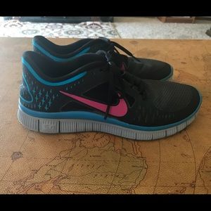 Black Nike Free Run 5.0 Women’s Shoes-Size 10.